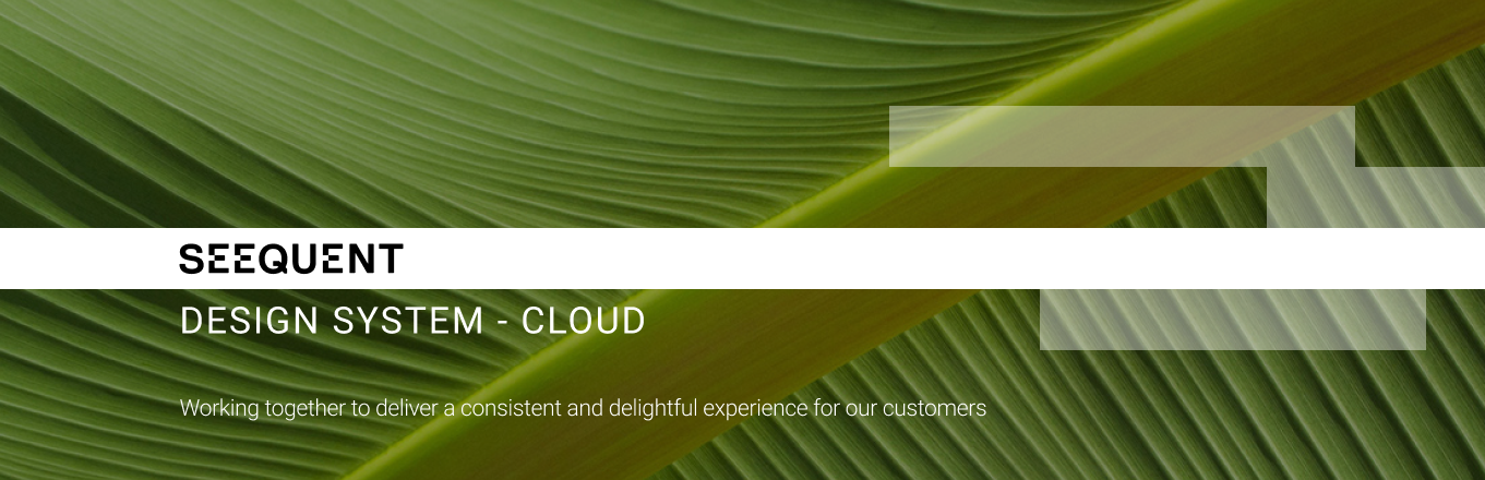 Hero banner from the Seequent design system UI kit