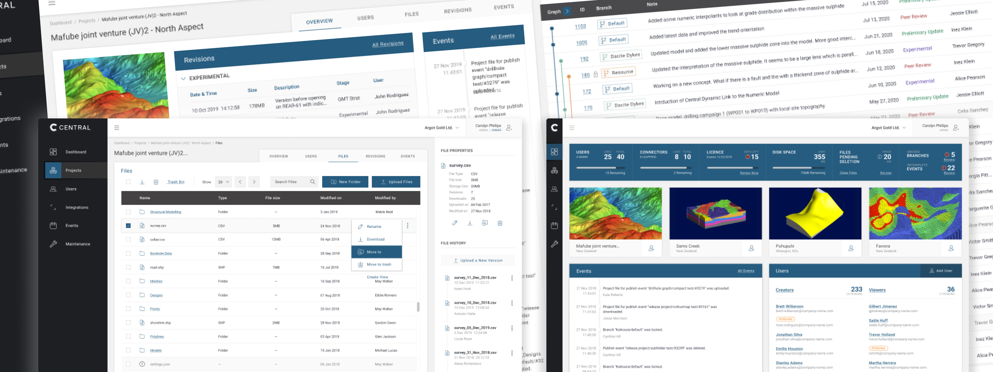 Showcase of Seequent product implementations supported by the design system